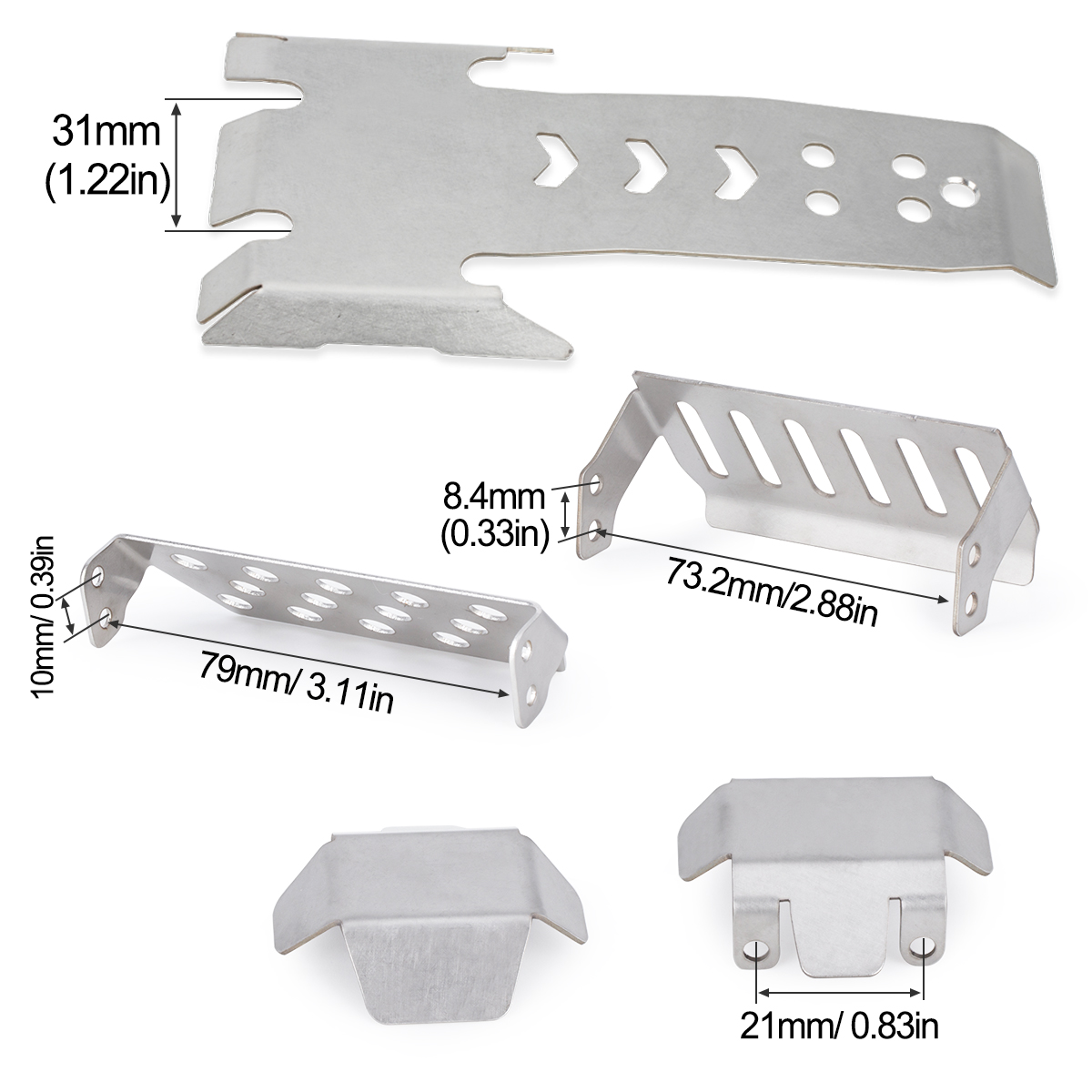 Stainless Steel Axle Protector - огляд і ціна Rc Hobby Crawler