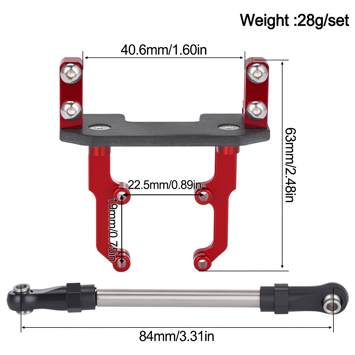 Aluminum Alloy Servo Mount Bas - огляд і ціна Rc Hobby Crawler